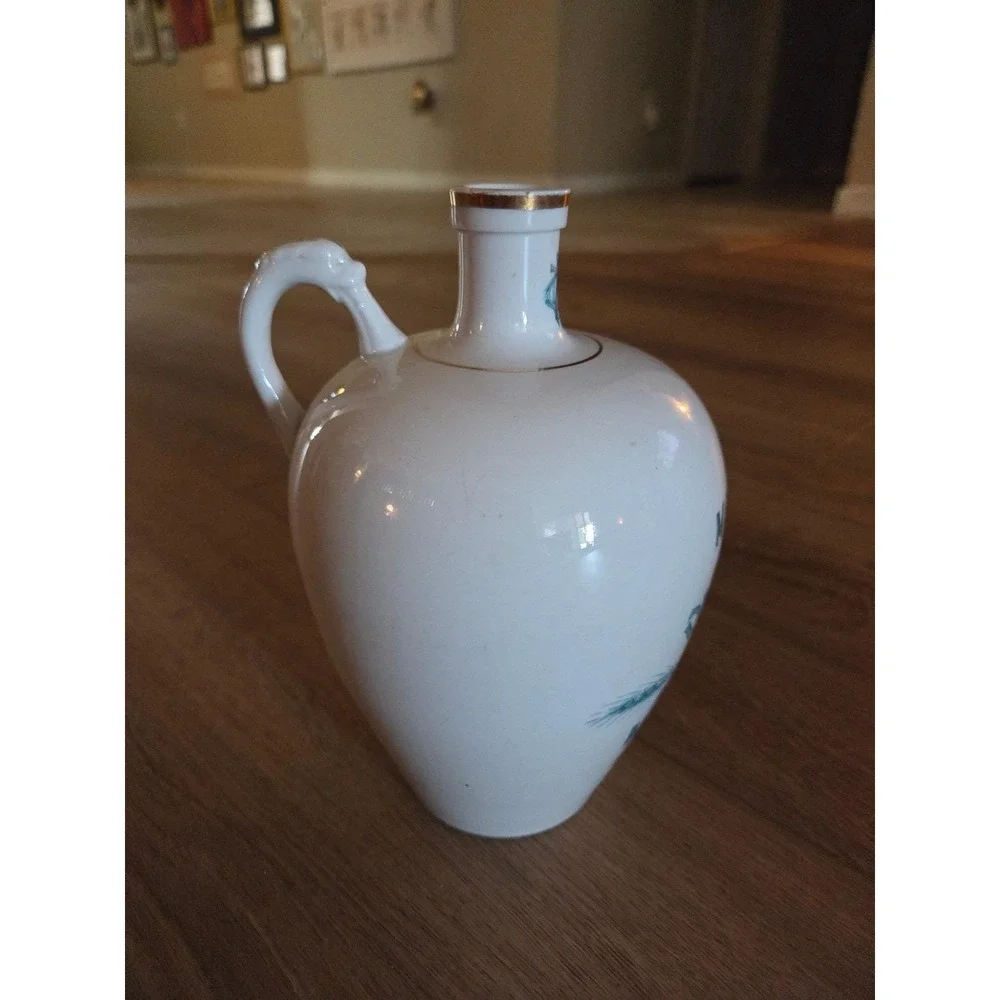 Meredith's Diamond Club Rye Whiskey Jug Pitcher K.T.&K. Antique 8.5